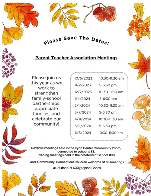 PTA Dates